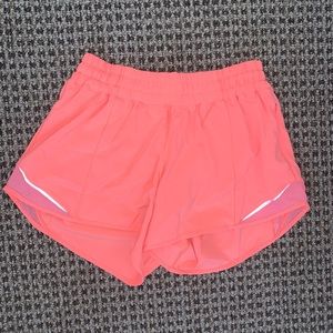 Pop Orange Hotty Hot Shorts Lululemon